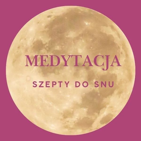 medytacja-do-snu-szepty-do-snu Autorska medytacja do snu Szepty do snu. Grafika przedstawia spokojny, mistyczny widok na księżyc
