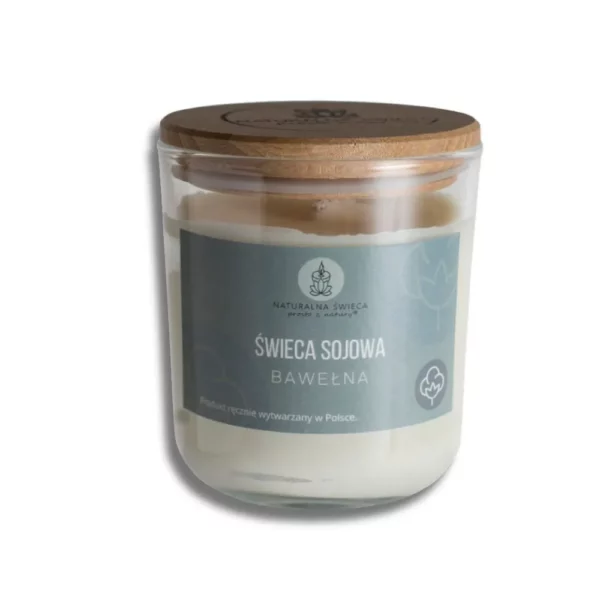 naturalna-swieca-sojowa-bawelna-250-ml naturalna-swieca-sojowa-o-zapachu-czystosci-w-szklanym-pojemniku-z-drewniana-zakretka-drewniany-knot-biale-tlo-250-ml